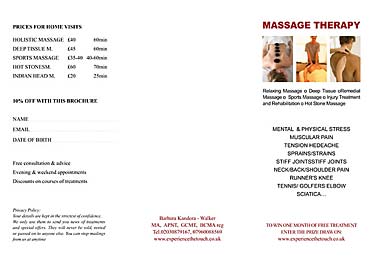 Massage Therapy Brochure