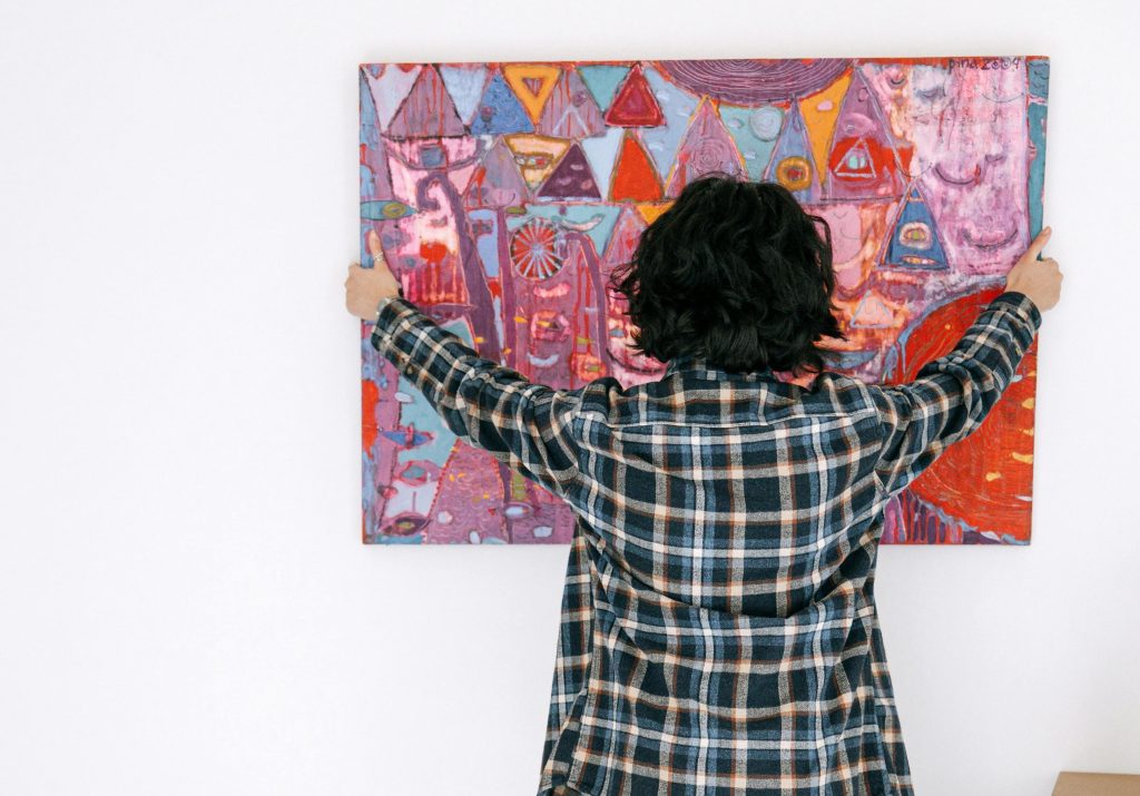 hanging artwork